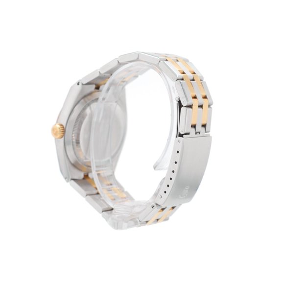 Rolex Datejust 17013 36mm Champagne Index Dial Fluted Bezel Integrated Band - Picture 4 of 10